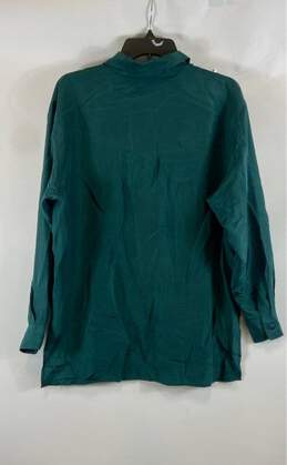 Vintage Wanted Womens Blue Silk Rhinestone Western Button-Up Shirt Size Small alternative image