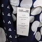 Women's Diane Von Furstenberg Silk Circle Dot Shirt Dress Navy White image number 6