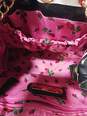 Betsy Johnson Black & White Striped Purse w/ Pink Bow image number 6