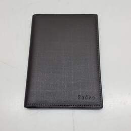 Pedro Black Leather Folding Wallet