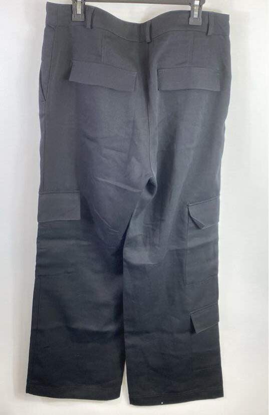 H & M Women Black Cargo Pants Sz 14 image number 2