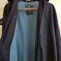 Vintage tailored navy blue long wool cape image number 4