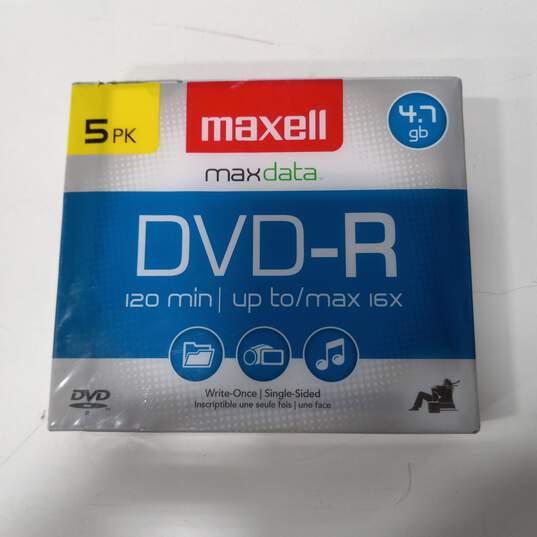 Sony, Maxwell, & TDK Blank Sealed CD-R & DVD-R Discs 5pk Lot image number 4