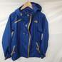Wm The North Face Bastille Navy Blue Tri-Climate Jacket W/Faux Buttons (Zip Up/Hook) Sz S/P image number 1