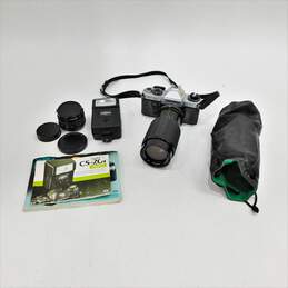 Yashica FX-D SE Quartz 35MM Film Camera With Lens Flash And Manual