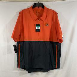 Men's Orange Nike Cleveland Browns Short Sleeve Windbreaker, Sz. XL