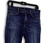Womens Blue Medium Wash Regular Fit Pockets Stretch Skinny Jeans Size 28 image number 3