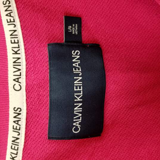 Calvin Klein Graphic Crop Shirt Hot Pink L image number 3