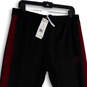 NWT Mens Black Red Tiro H59996 Striped Tapered Leg Track Pants Size Large image number 3