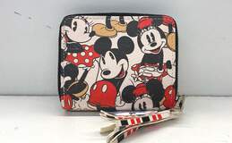 Loungefly x Disney Parks Mickey & Minnie Mouse Zip Around Wallet Multicolor alternative image
