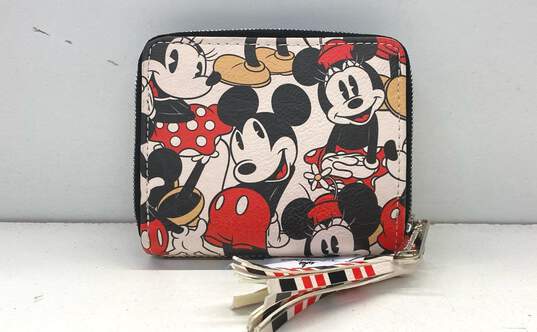 Loungefly x Disney Parks Mickey & Minnie Mouse Zip Around Wallet Multicolor image number 2