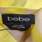 Bebe Women Yellow Stripe Blouse M NWT image number 1