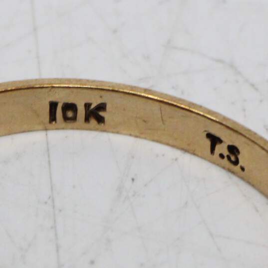 10K Yellow Gold Ring Size 6 FOR SETTING - 1.2g image number 6