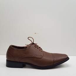 Perry Ellis Portfolio Oxford Dress Shoes Brown Size 8.5