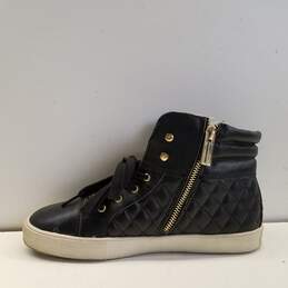 Michael Kors Ivy Cora Black Quilted Zip Sneakers Shoes Women's Size 5 B alternative image