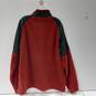 Timberland Men's Red Full Zip Mock Neck Jacket Size XL image number 4