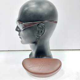 Maui Jim Sunglasses In Brown Leather Case alternative image