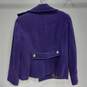 Women's Michael Kors Purple Wool Pea Coat Sz XL image number 2