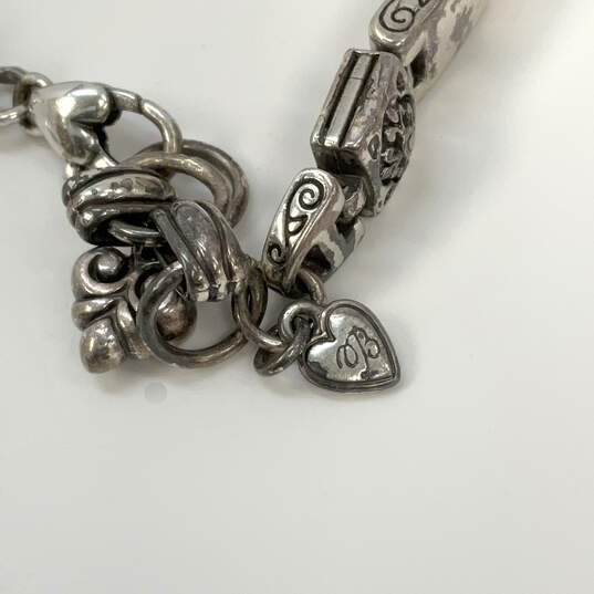 Designer Brighton Silver-Tone Tribeca Scroll Bar Link Chain Bracelet image number 4
