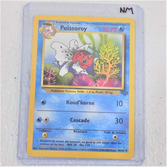 Pokemon TCG Very Rare French Seaking Poissoroy Jungle Card 46/64 NM image number 1