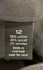 The Limited Women Gray Twill Midi Skirt Sz 12 image number 4