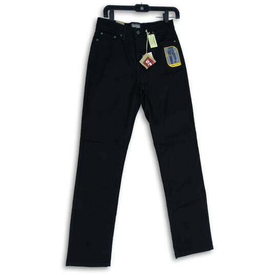 NWT Levi's Strauss & Co. Womens 512 Black Denim Dark Wash Skinny Leg Jeans Sz 8 image number 1
