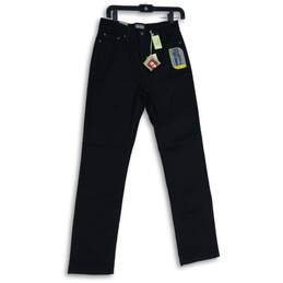 NWT Levi's Strauss & Co. Womens 512 Black Denim Dark Wash Skinny Leg Jeans Sz 8