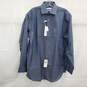 Calvin Klein Indigo Blue Regular Fit Button Up Dress Shirt Men's Size 15-1/2 32-33 NWT image number 1