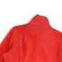 Womens Orange Mock Neck Long Sleeve Pockets Full-Zip Jacket Size XL image number 4