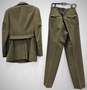 VTG U.S. Marine Corps Green Wool Serge Coat & Pants w/ Garrison Cap, Belt & Tie image number 2