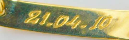 18K Yellow Gold Enamel Bella Ladybug Child's I.D. Bracelet 2.0g image number 4