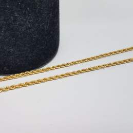 14k Gold 2mm Rope Chain Necklace 1.9g alternative image