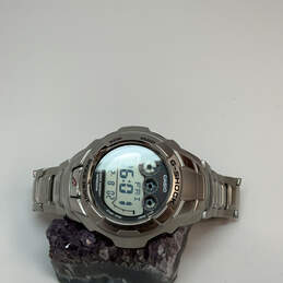 Designer Casio G-Shock G-7100D Silver-Tone Round Dial Digital Wristwatch