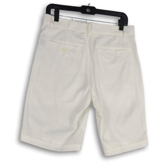 NWT Mens White Dri Fit Flex Slim Stretch Slash Pocket Golf Shorts Size 30 image number 2