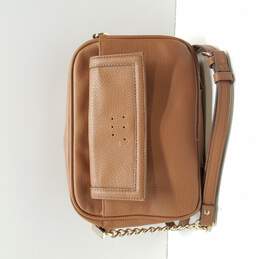 Anne Klein Women's Brown Leather Crossbody Bag