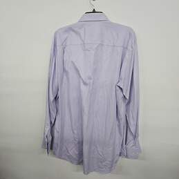DAVID DONAHUE Lavender Button Up Collared Shirt alternative image
