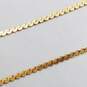 14K Gold Carved Jade-Like Pendant Necklace 6.1g image number 2