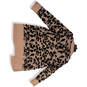 Womens Beige Black Animal Print Open Front Cardigan Sweater Size Medium image number 2
