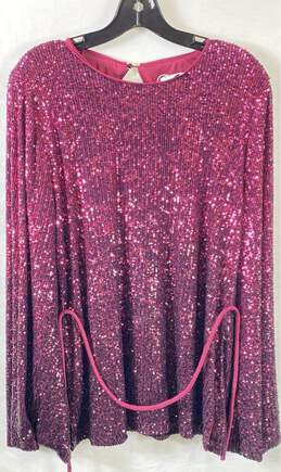 Trina Turk Pink Long Sleeve - Size Large