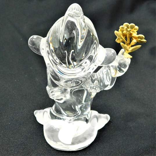 Disney Lenox Snow White Daisies From Dopey Crystal & Gold Figurine IOB image number 4