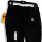 NWT Womens Black Elastic Waist Force Fitted Pull-On Ankle Leggings Size S image number 4