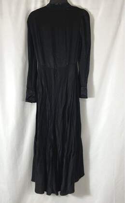 Free People Womens Black Long Sleeve Hi-Low Classic One Piece Robe Size Small alternative image