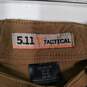 Mens Flat Front Straight Leg Belt Loops Zipper Pockets Cargo Pants Size 32X32 image number 4
