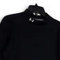 Mens Black Coldgear Mock Neck Long Sleeve Activewear Pullover T-Shirt Sz L image number 3