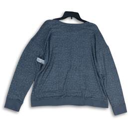 NWT Lauren Conrad Womens Gray Round Neck Long Sleeve Pullover Sweatshirt Sz XXL alternative image