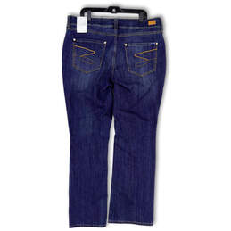 NWT Womens Blue Mid Rise Medium Wash Denim Stretch Bootcut Jeans Size 16W alternative image
