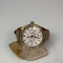 Designer Fossil Carissa BQ1767 Gold-Tone Adjustable Strap Analog Wristwatch
