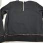 Scotch & Soda black sheer yoke star embroidered fleece sweatshirt women's S image number 3