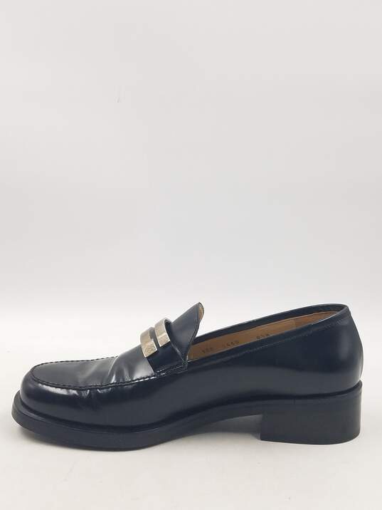 Authentic Gucci Black Leather Loafer W 8.5B image number 2