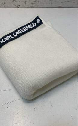 Karl Lagerfeld White Scarf - One Size